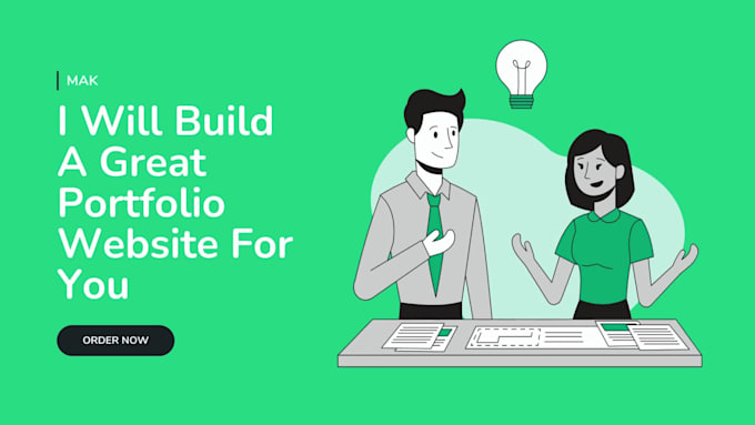 develop a professional portfolio website for you