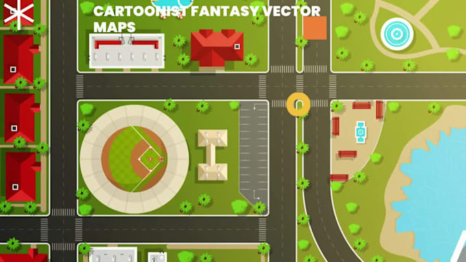 design unique vector map, event map or city map illustration