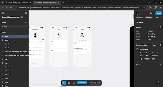 develop a professional react native mobile app