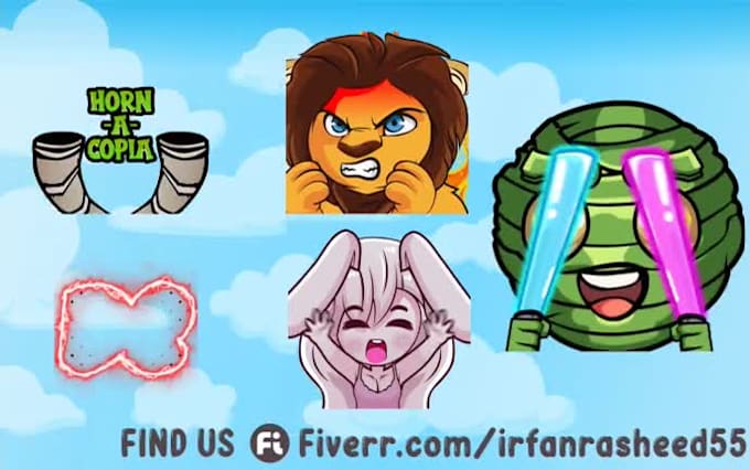 create animated emotes for twitch, kick, discord, youtube