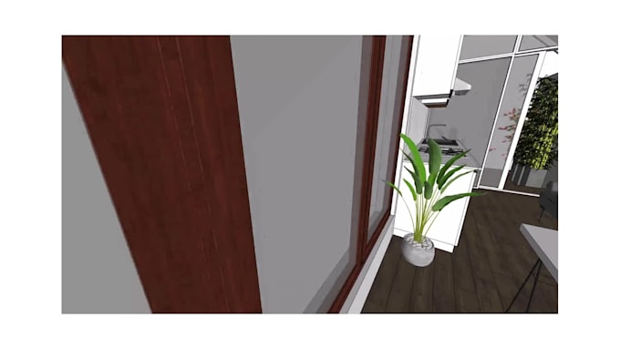 do sketchup 3d video with rendering image