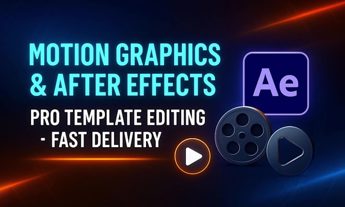do motion graphics and video editing in after effects