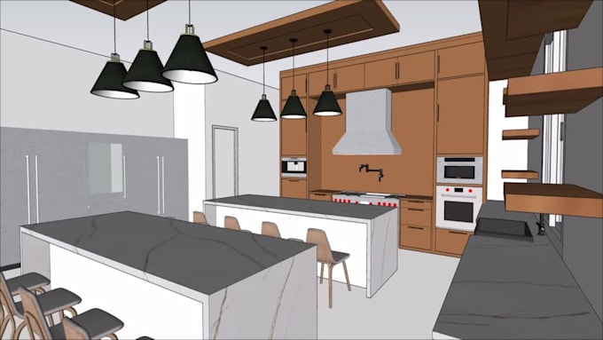 create 3d model and render images architecture project
