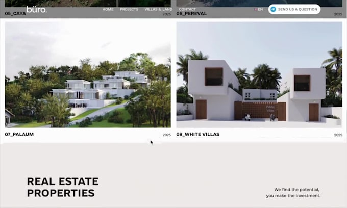 design a modern framer website with animations and cms