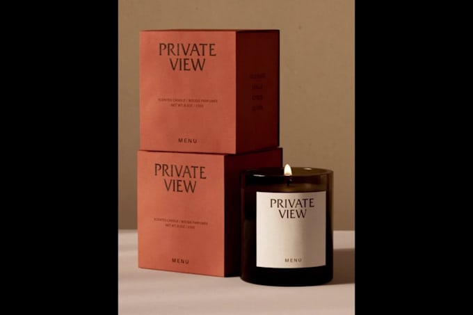 create a box packaging design with dieline
