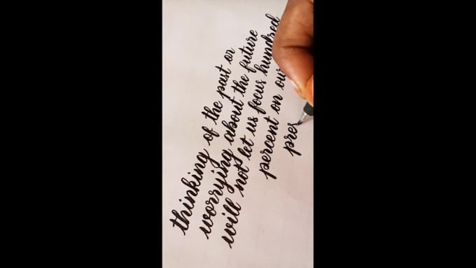 write anything in professional beautiful calligraphy