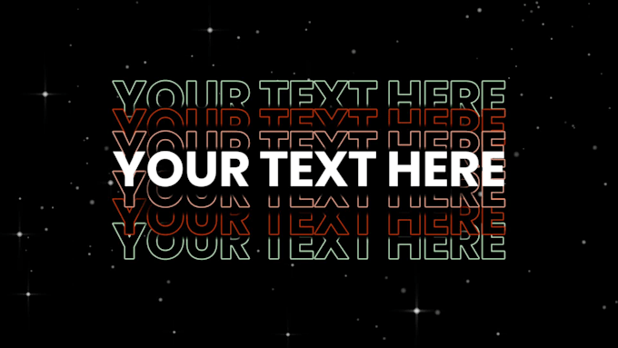 make a sparkle effect intro for youtube channel, websites