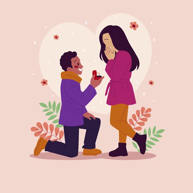 create love story,proposal and weeding invitation videos
