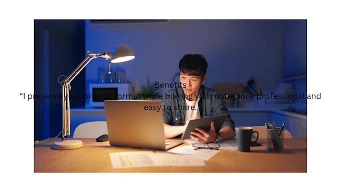 convert handwritten notes into word or PDF documents