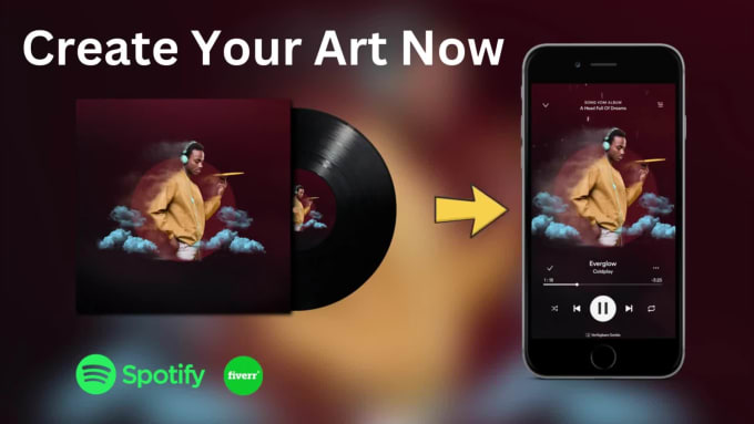 Design your spotify album cover art for spotify canvas by Yureshlk | Fiverr
