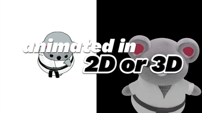 create 3d and 2d animations for you