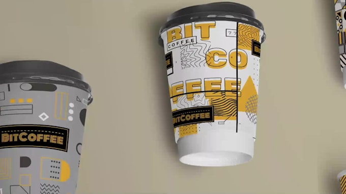 Create paper cup design by Qwin100 | Fiverr