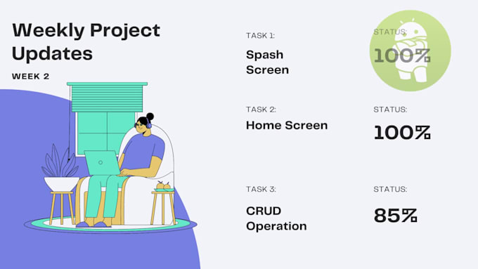 fix bugs and will develop android apps in android studio