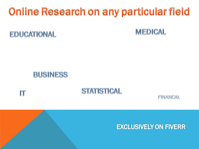 do any kind of online research