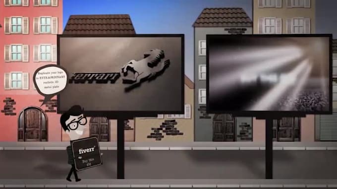 make you this eye catchy cartoon animated commercial