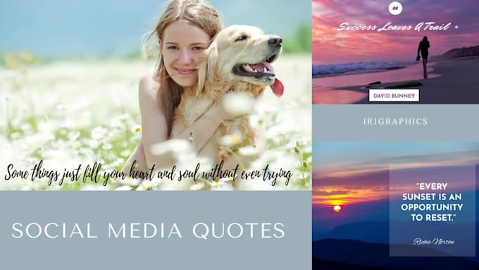 design social media photos with quotes