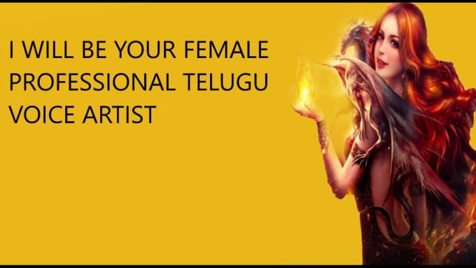 Record professional telugu female voice over for you by Cassandra_lolas  Fiverr