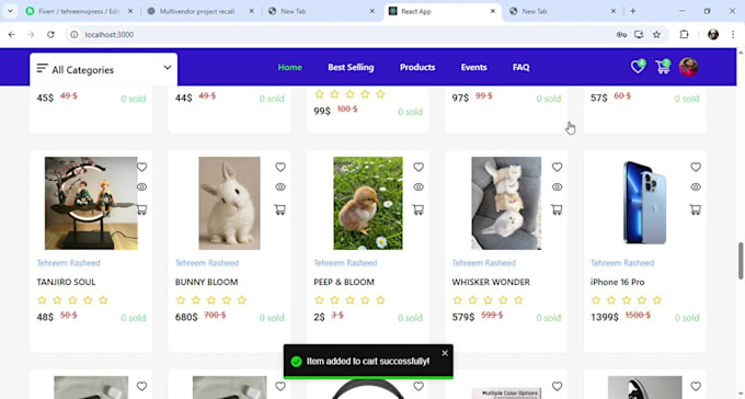 create a custom multivendor ecommerce website