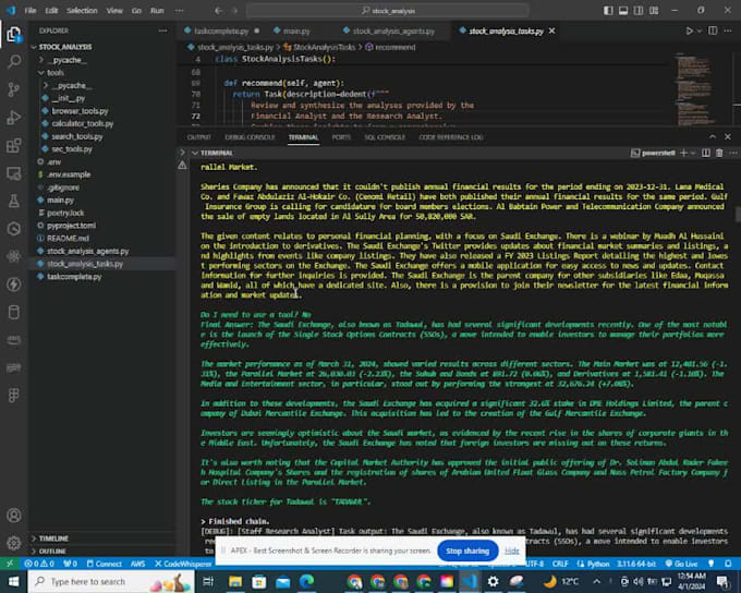 Develop your ai agents using crew ai python by Mahboobhussa500 | Fiverr