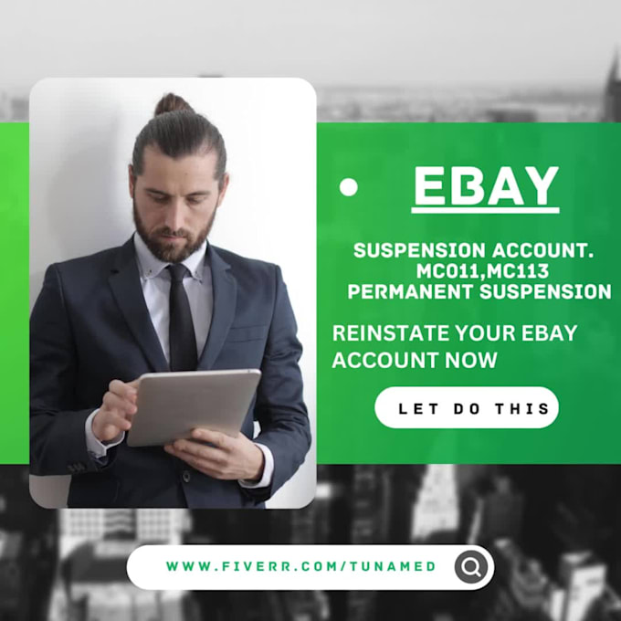 Reactivate all types of ebay permanent suspension account by Morinciser