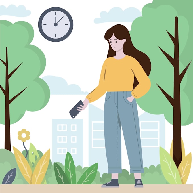 do flat style illustration , vector illustration, clean