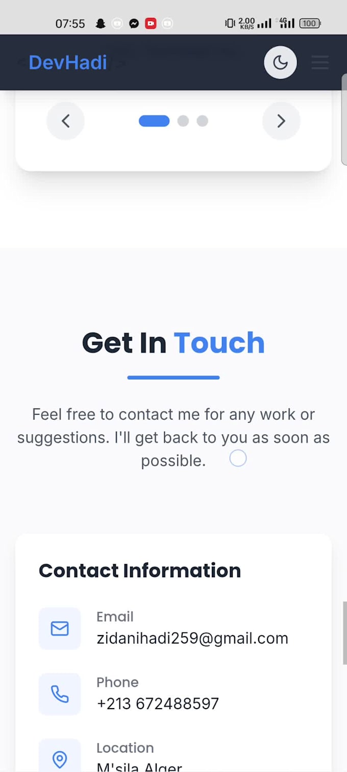 create a portfolio for your business web site