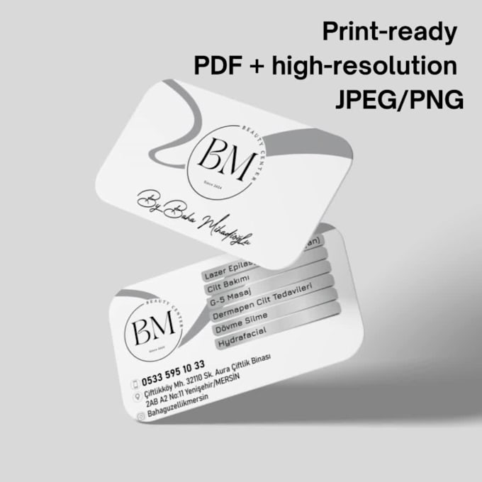 business card design for your brand