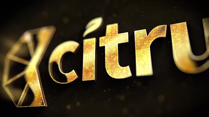 create amazing golden logo intro video