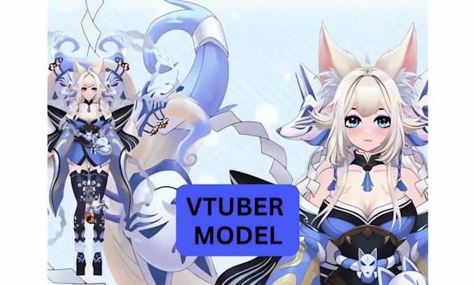 rig live2d vtuber model 2d vtuber model 3d vtuber commission