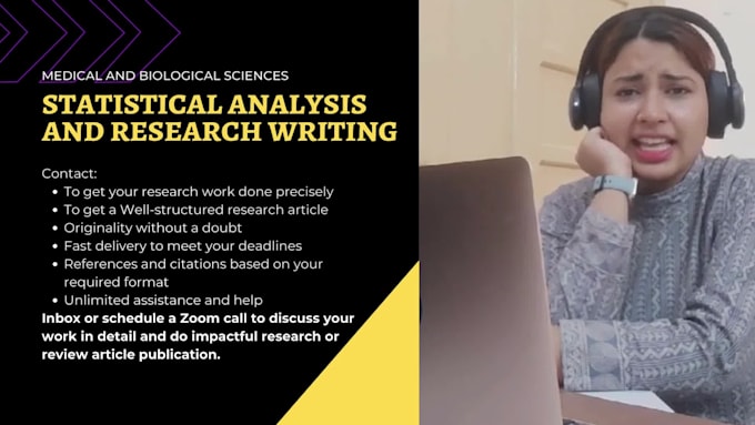 do statistical analysis and research writing for medical and biology articles