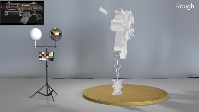 create assets for cgi with textures and render