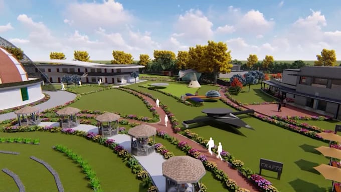 create architectural 3d rendering and walkthrough animation