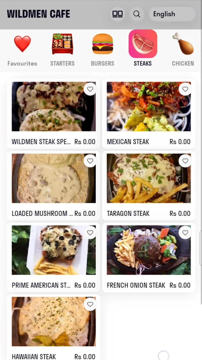 create digital menu include qr code for restaurants