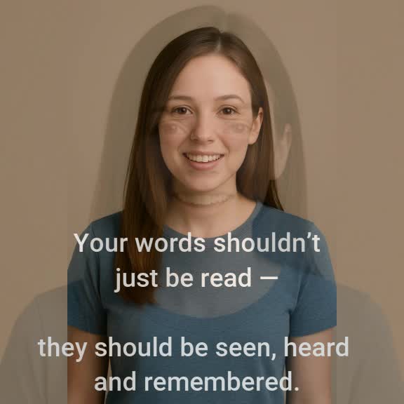 convert your image into a talking spokesperson video