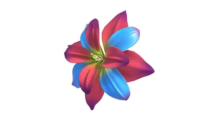 Render 3d flower model, 3d product design, 3d flower animation, 3d ...