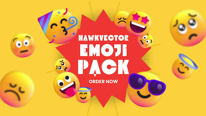 creative custom emoji, emote or animated emoji for you