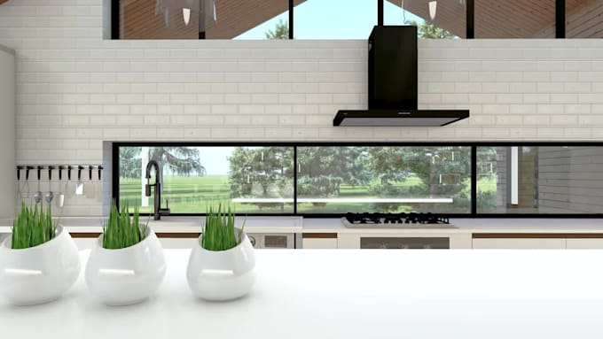 design kitchen and residential interior cabinet