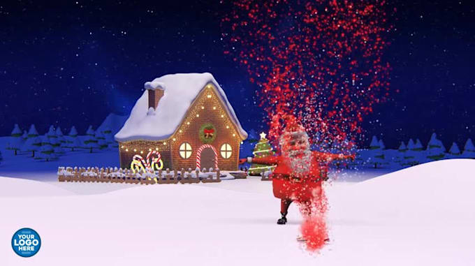 make amazing and best santa claus greeting video