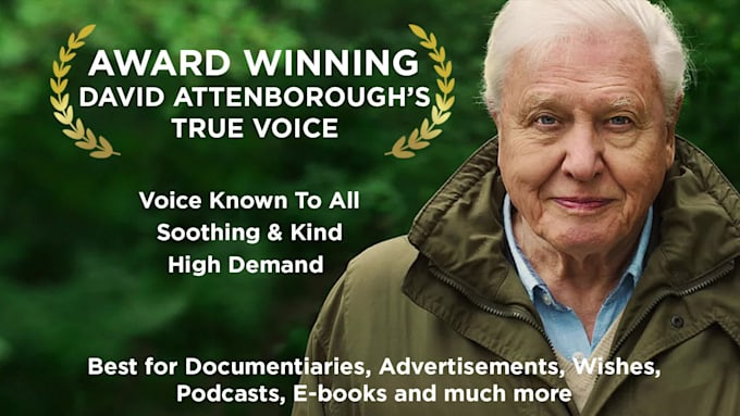 do high quality david attenborough voice over