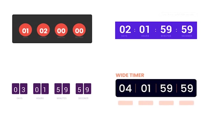 Create awesome countdown timer by Jhonny600 | Fiverr