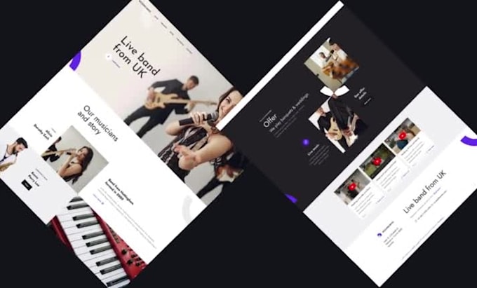 sketch professional wordpress landing page and website