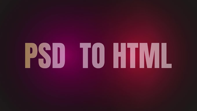 convert psd to html css