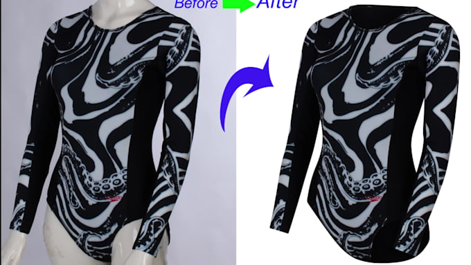 perform flat mannequin, and neck joint editing for clothing