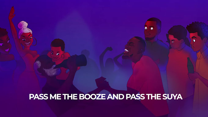 create an animated lyrics video