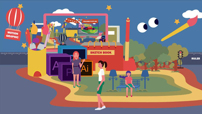 create 2d animated explainer video for youtube