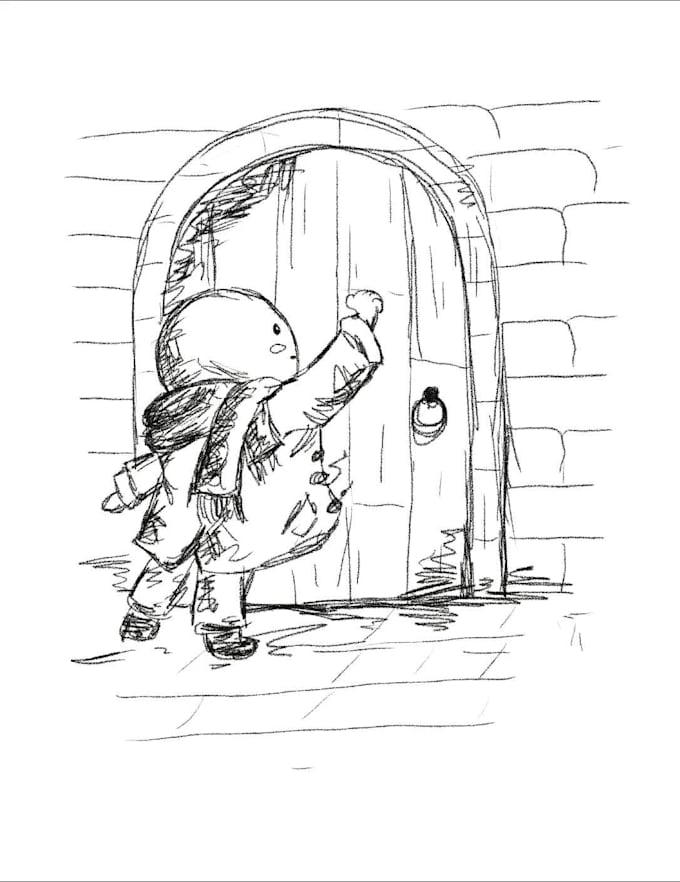 create black and white illustration