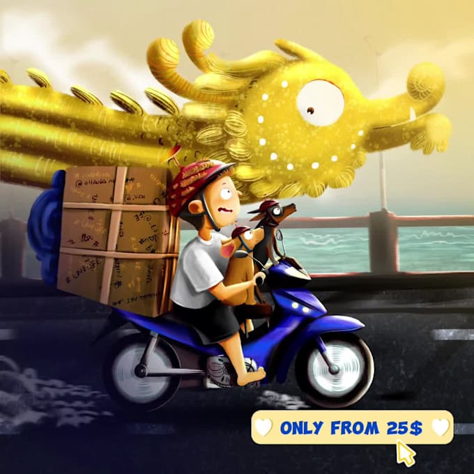 create children book illustrations for your projects