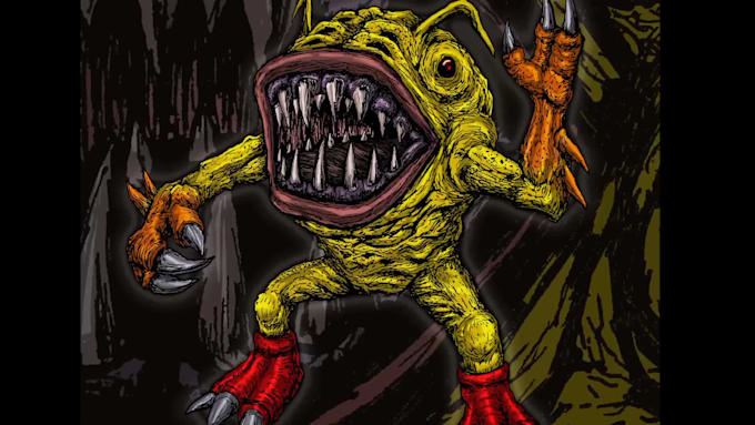 character design for monsters and aliens
