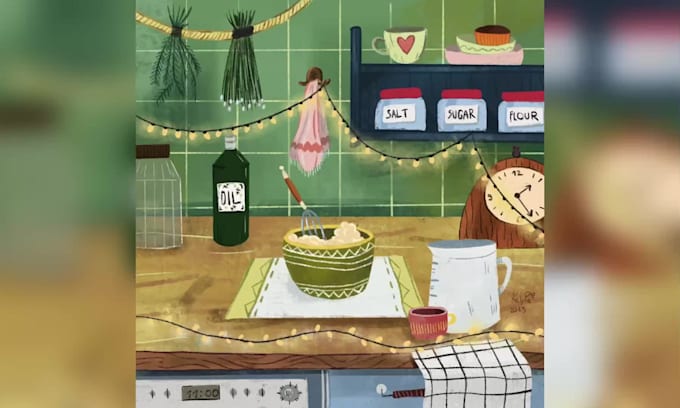 create children book illustration and KDP layout