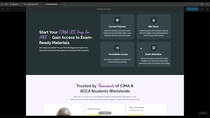 Do clean professional web landing page ui ux design figma by Fatodesign ...